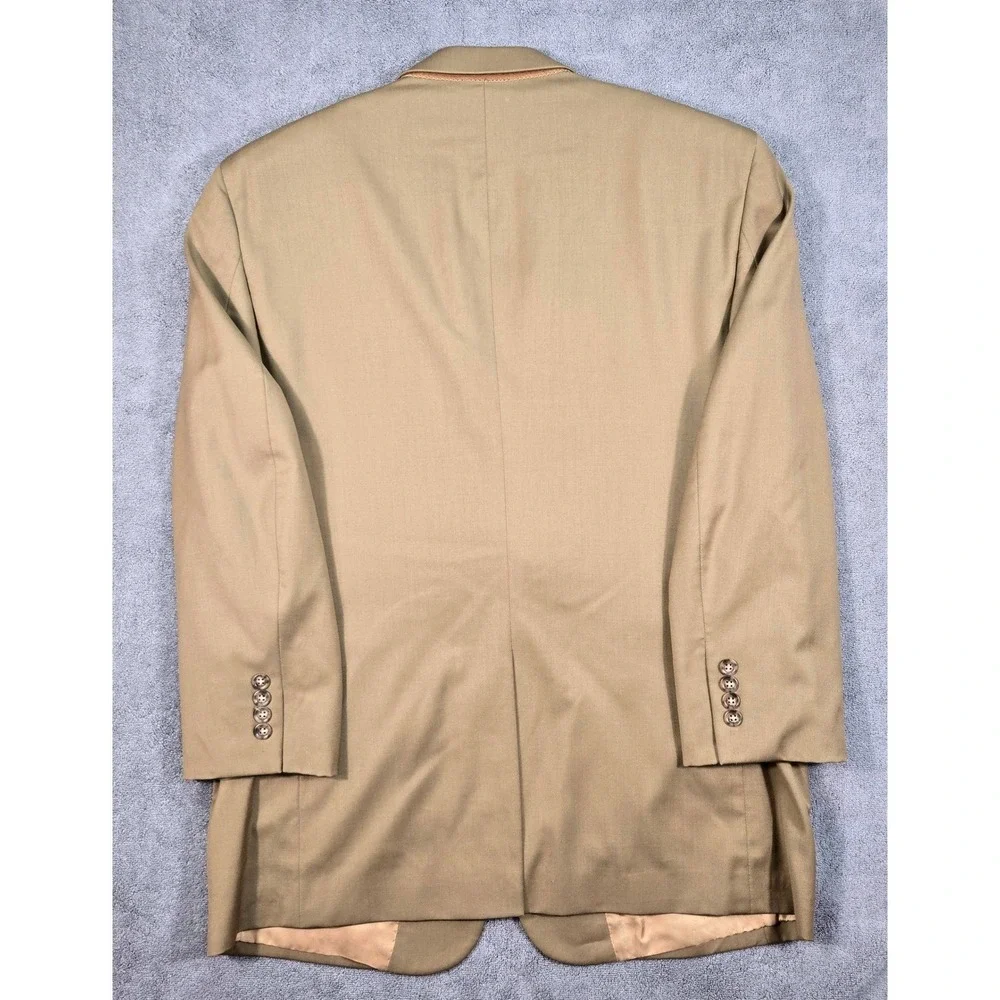 Jos. A. Bank Blazer Mens 42 Regular Tan Excellent 100% Wool Signature Collection
